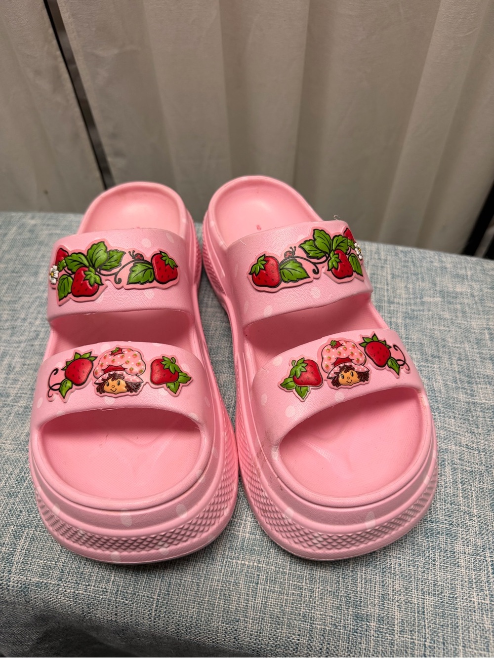 Fun Strawberry Shortcake Slide Sandals